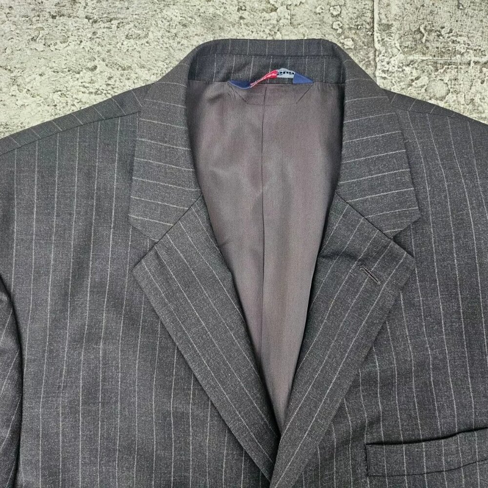 Stafford Super Suit Men Blazer Sport Coat Three Button Jacker Size 42Short - Picture 4 of 9